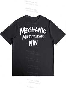 Camisetas de mujer 100% algodón para mujer, regalos para el día de la madre para S-2XL, regalos de cumpleaños para mujer, también conocidas como camisetas MULTITASKING.Camiseta de mecánico Camiseta de mecánico diésel - Negro - Ver 5