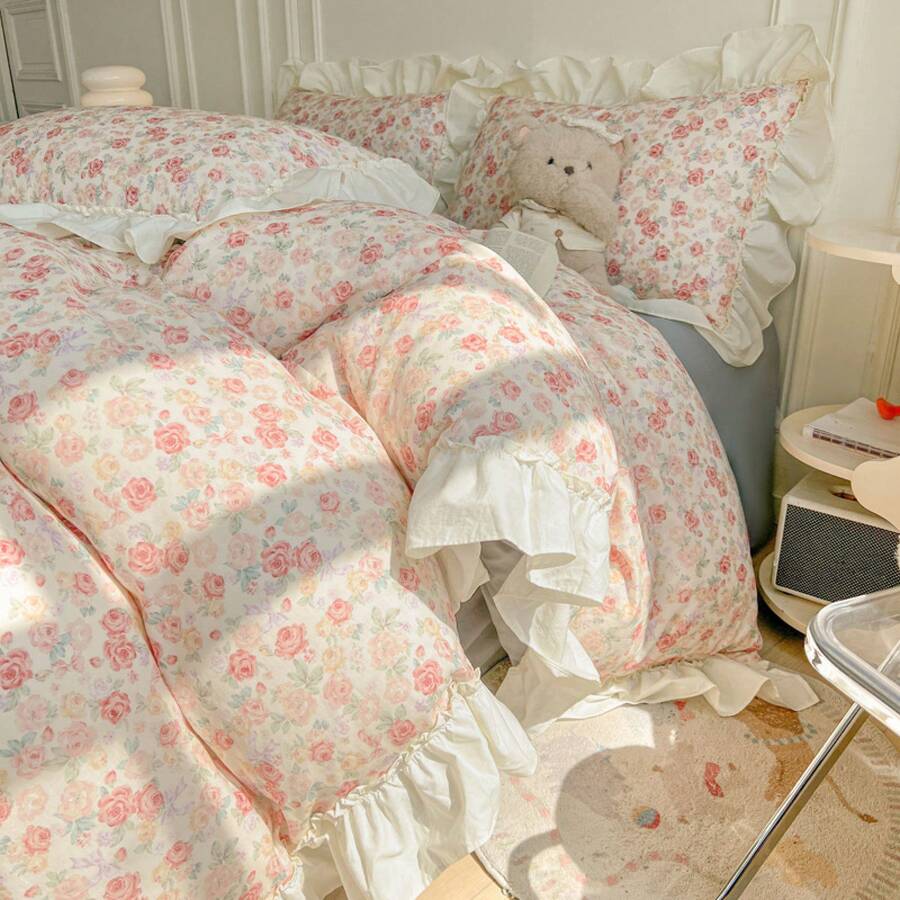 Duvet Covers Sets - Isla Lace-Rose - Ver 1