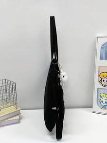 Süße Mädchen Umhängetasche Rucksack, Große Kapazität Handtasche, Mittlere/Höhere Schule Schultasche mit Anhänger