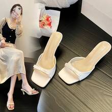 Women Heeled Sandals - Light Yellow - View 4