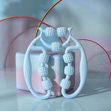 EVA Foam Roller And Handheld Massage Ball - Muscle Relaxation Yoga Set, Hollow Design, Fitness Roller Kit, Foam Yoga Roller, Fitness Roller, Yoga Roller, Massage Equipment, Fitness Massage Roller, Hollow EVA Spiky Massage Ball, Foam Roller For Fitness, Yoga & Fascia Massage Tools, Weight Loss Equipment