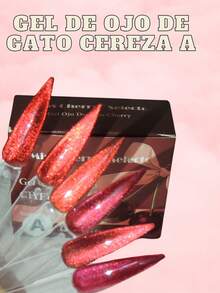 GEL OJO DE GATO CEREZA - Rojo - Ver 6