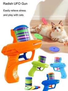 1 件 - 儿童软弹射飞碟枪,连续射击 EVA 胡萝卜枪玩具,双人亲子互动软弹射击枪,室内外互动玩具,儿童节日礼物,飞盘发射器,圣诞礼物,男孩玩具 - 彩色 - 查看 9