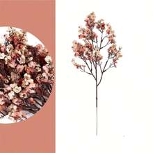 10 piezas de flores artificiales del aliento del bebé, ramo de Gypsophila de plástico de estilo moderno para decoración otoñal, desmontable para arreglos florales DIY, de bajo mantenimiento, adecuado para sala de estar, dormitorio, oficina, boda, mesa, fiesta, decoración del hogar y florero