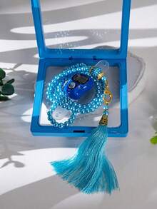 2pcs Muslim Prayer Beads Set, High-Quality Glossy Rosary Bead Box Set - Multicolor - View 11