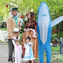 1/2/3pcs Adult Blue Shark Inflatable Costume, Inflatable Costume, Shark Costume, Adult Inflatable Costume, Christmas Anime Cosplay Costume Sea Fish Shark Mascot Fancy Dress Party Cosplay Halloween - Multicolor - View 6