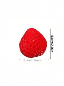 1pc Unique Strawberry Squeeze Toy - Stress Relief, Focus Enhancing Small Toy, Slow-Rebound, Vibrant Red With Realistic Texture, Ideal Gift For Friends On Birthdays, Birthday Gift|Playful Design|Slow Rebound Toy, Strawberry Gifts,Christmas And Halloween Party Gift - Multicolor - View 10
