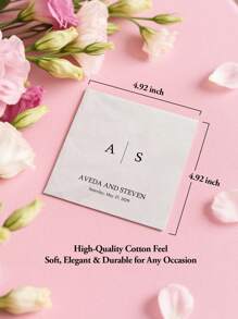 20/40/60/100 Pcs Custom Napkins, Personalized Napkins For Wedding Anniversary, Suitable For Couple, Lovers, Romantic Gift, Napkins Disposable Beverage Dessert Napkins For Wedding Table Decorations Engagement Party, Personalized Wedding Napkins, Unique Ideal Gifts For Her,Multi-Functional,Durable,Ornamental,Reusable,Exquisite,Stylish,High-Quality,Colorful,Modern,Custom,Personalized,Unique,Ideal Gifts For Him,Ideal Gifts For Her,Boyfriend,Dad,Girlfriend,Mom,Family,Friends,Tea Room,Home,Garden,Office,For Anniversaries,For Valentine's Day,For Mother's Day,For Birthdays,For Father's Day,For Graduation,For Weddings,For Housewarming,Personal Items