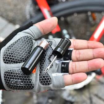 Kit de réparation de pneu tubeless de vélo - Bouche-pneu, bandes de caoutchouc et outil d'insertion pour réparer les crevaisons et les pneus à plat
