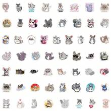 55 PIEZAS Pegatinas de chinchilla Pegatinas estéticas Pegatinas de alta calidad Calcomanías para scrapbooking, diarios, portátiles, parachoques, monopatines, botellas de agua, computadoras, teléfonos. Pueden traer mucha diversión a tu vida, el regalo perfecto para adultos