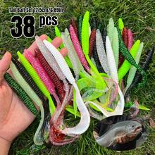 38pcs Lure Threaded Bait Set Suitable For Bass, White Fish, Snapper, Catfish, Golden Bass, Tuna, Salmon, And Other Fish Species - Multicolor - View 4