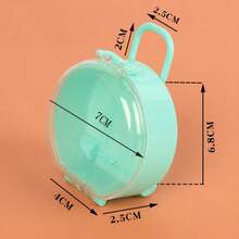 1pc Mini Suitcase Candy Box Round Snack Container For Wedding Bridal Shower & Party Decoration Practical Small Gift Box Blue - Multicolor - View 6