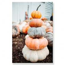 1 Stück/3 Stücke Wandkunst Poster wahlweise mit Rahmen, Wanddekoration, Herbst Tiere Landschaft, See Bäume, Tiere, Hirsche Wälder, Leinwanddruck und Poster, Kürbis Schilf Gemälde, Wohnzimmer Bilder, Dekoration