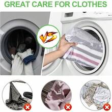 OTraki Large Mesh Washing Bag 43 X 35 In XL Laundry Bag Washer Machine Net Protector Large Washer Bag For Travel Camp College Student Dress Bedding Blanket Sheet Robe Cleaning Organizer Blue - 白色+藍色 - 查看 6