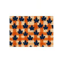 1/2/4/6 Pieces Of Autumn Polyester Placemats - Maple Leaf And Pumpkin Pattern Watercolor Design, 30x45 Cm, Machine Washable Table Mat, Suitable For Thanksgiving, Autumn Kitchen And Dining Decoration, Rural Seasonal Tableware, Autumn Table Decoration, Thanksgiving Plate Arrangement, High-Quality Fabric, Home Entertainment Decoration. - Multicolor - View 32