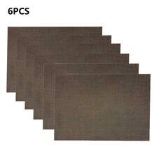 4 Stücke/6 Stücke/8 Stücke/10 Stücke einfarbige quadratische Tischsets, 43cm*46cm hitzebeständige Tischdekorationsstoffe, Kaffeetischsets geeignet für Neujahr, Ostern, Valentinstag Dekoration, Innen- & Außenbereich Zusammenkünfte Zuhause, minimalistischer Stil Esszimmer Anordnung, Geschirr Schutz für Feiertage und Geschenke