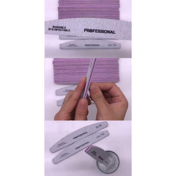 [Beautiful Goods, Affordable Prices] 5-PCS Professional Nail File 2025 - Dual Grit Emery Board For Salon & Home Use (Anti-Dust Design)