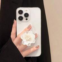 3D 花形手机支架，可扩展粘合式手机支架，桌面支架，兼容 、Android 手机，生日、家人、朋友礼物，推拉式手机握柄手机配件 - 彩色 - 查看 2