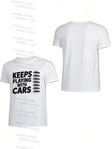 Blusas para mujer, elegantes, informales, 100 % algodón, regalos para el día de la madre, tallas S a 2XL, regalos de cumpleaños para mujer, camiseta de mecánico de coches Keep Plays, camiseta de mecánico diésel, Keep Plays CARS.tee - Blanco - Ver 3