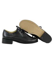 Zapato Escolta Escolar Piel Suela Cosido Antiderrapante Kuali Shoes - Negro - Ver 6