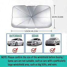 Easypie Selection 1PC Hot-Selling Car Titanium Silver Opening Sunshade In Summer, Car Sunshade, Sunshade, Front Sunshade, Sun Protection And Heat Insulation Sunshade, Foldable Car Sunshade, Protect Your Car From UV Rays, Sunlight And Heat, Suitable For Most Vehicles