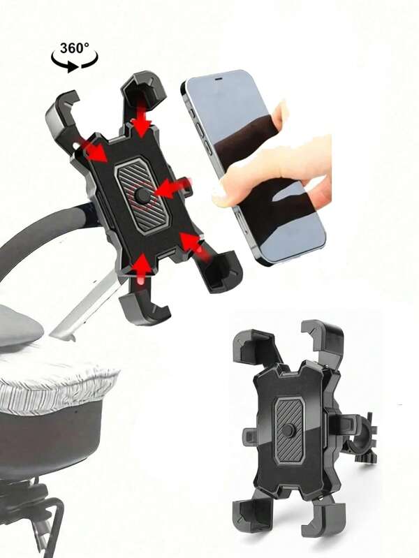 1pc Baby Stroller Phone Holder, Mommy Navigation Stroller Mobile Phone Mount