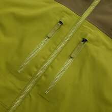 Timberland Chaqueta deportiva con capucha de hombre de bloques de color con cremallera de contraste, deportiva y liviana para entrenamiento, A41SF