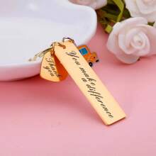 School Bus Keychain, Customized School Bus Driver Keychain, Back To School Keychain Gift, Thank You Gift - Multicolor - View 6