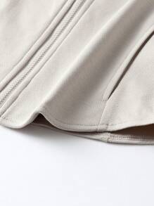 Annil Kinderkleidung, Mädchen, mittlere und ältere Kinder Oberbekleidung, Prinzessinen-Stil Stehkragen Hoodie Set für Herbst