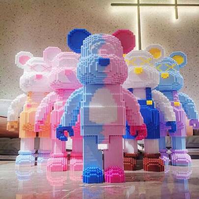 10000片超大熊积木玩具客厅摆件熊出没拼图拼装模型DIY礼物3D立体摆件适合成人生日礼物闺蜜礼物朋友礼物