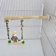 1pc Parrot Candy Color Hammock, Fake Leaf Swing, Bird Cage Perch Toy, (Random Color Sent) - Multicolor - View 6