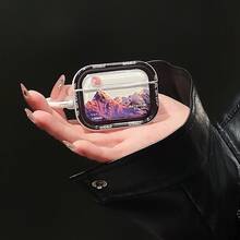 1个蓝牙耳机保护套，山水画设计，兼容 Pro/Pro2/1/2/3/4 - 彩色 - 查看 3