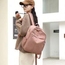 Women Functional Backpacks - 桃粉色 - 查看 2
