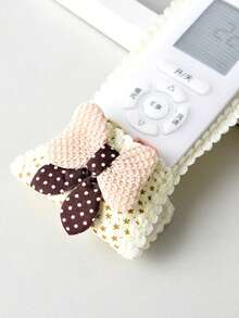 1/3/5pcs Starry Sky Air Conditioning TV Remote Control Cover, Small Bear Fabric Remote Control Cover, Remote Control Dust Cover - Multicolor - View 4