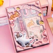 6pcs Stationery Set, 3D Gift Pencil Set, Back To School Gift, Perfect Gift For Birthday, Valentine's Day, Christmas, Thanksgiving And Holiday Collection, Ideal For Halloween, Christmas, Thanksgiving