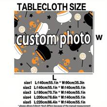 Eine personalisierte Foto Grill Bar Tischdecke - Individuelle Foto, Polyester rechteckige Tischdecke, geeignet für Partys, Geburtstage, Hochzeiten, Jahrestage und Veranstaltungen