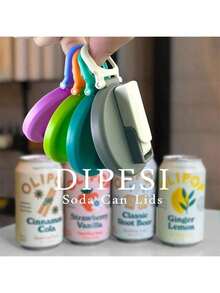 1/3pcs Multi-Color Drink Can Lids With Straws, Silicone Reusable Straws Sealed Lids Fit For Soda, Canned Drinks, Juice, Food Storage, Party And Gifts - View 1