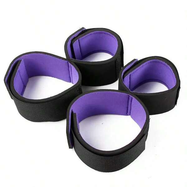 New Couple Party Handcuffs, Neck Restraint, Open-Style Leg Cuffs For Men And Women, Bondage Stretching Straps, Binding Ropes