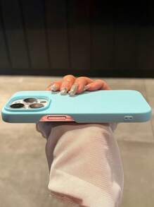 Funda de TPU mate y silicona ultradelgada, brillante y suave, compatible con iPhone 16, 15, 14 Plus, 13, 12, 11 Pro Max, de lujo, fluorescente, neón y resistente a golpes
