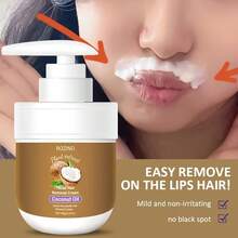 Lip Hair Removal Cream, Natural Coconut Essence + Aloe 100g1.75f1.Oz, Mild And Non-Irritating, Suitable For Underarms, Lips, Arms, Legs, Back And Private Parts, 5 Minutes Strong Hair Removal, Lasting Effect - 彩色 - 查看 8