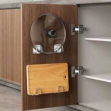 1pc Of Stainless Steel Multifunctional Drainage Hook, No Drilling Required With Self-Adhesive Backing - Suitable For Towels, Sponges, And Cloths, Practical Kitchen Accessory, An Ideal Gift For Housewives - Keep Your Bathroom And Kitchen Sink Organized! - Silver - View 6