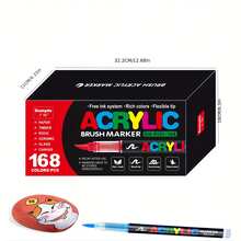 GuangNa 100/168 支丙烯马克笔套装，速干美术用品，艺术家必备水彩笔，适合送给朋友和同学的开学礼物