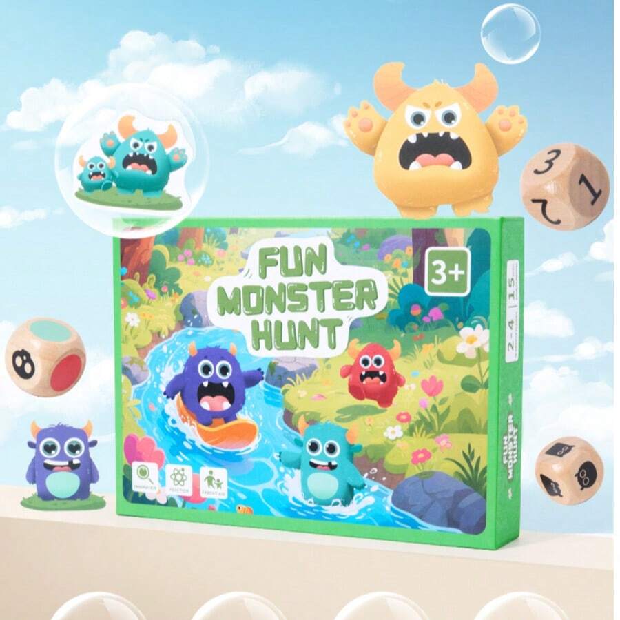 Children's Fun Monster Catching Baby Kindergarten Early Education Matching Reaction Training Parent-Child Interaction Beneficial Intelligence Toys - Multicolor - View 1