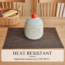 4 Stücke/6 Stücke/8 Stücke/10 Stücke einfarbige quadratische Tischsets, 43cm*46cm hitzebeständige Tischdekorationsstoffe, Kaffeetischsets geeignet für Neujahr, Ostern, Valentinstag Dekoration, Innen- & Außenbereich Zusammenkünfte Zuhause, minimalistischer Stil Esszimmer Anordnung, Geschirr Schutz für Feiertage und Geschenke