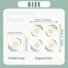 鼠尾草花环生日派对用品 - 20 件一次性纸巾，适用于女孩 30 岁 40 岁 50 岁 60 岁 70 岁 80 岁 90 岁女性生日派对装饰 - 生日歲數餐巾紙 - 查看 2