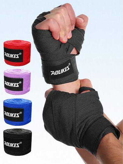 AOLIKES 1 Pair 1.5/3/5M Boxing Bandage Sports Strap Sanda Kick Boxing MMA Hand Gloves Protector Belt Boxing Sports Wraps Bandage