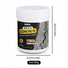 150g/300g水泥砂浆，混凝土填充粉，防水，防裂，耐热，适用于家庭装饰，瓷砖粘合剂，管道和屋顶维修以及地板维护 - 彩色 - 查看 4