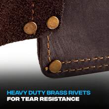 Funda de Piel Curtida con Aceite de Calidad Profesional, Resistente y Duradera, Accesorio Ideal para Fundas de Herramientas y Cinturones de Trabajo - Funda para taladro - Ver 4