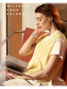 Apple Watch Band, Gold Apple Watch Band, Slim Milanese Loop Compatible With Apple Watch Band For Women 40mm 41mm 38mm 42mm 44mm 45mm 49mm 46mm, Stainless Steel Magnetic Mesh Strap Work On Apple Watch Bands Series 10 9 8 7 6 5 4 3 2 1 Ultra SE