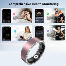 خاتم ذكي قابل للارتداء جديد، يتتبع النوم ومعدل ضربات القلب واللياقة البدنية، بعمر بطارية طويل، مناسب لأنظمة iOS/Android، تصوير ذكي، إشارة باليد للتصوير الفوري، مناسب لاختيارات الشباب